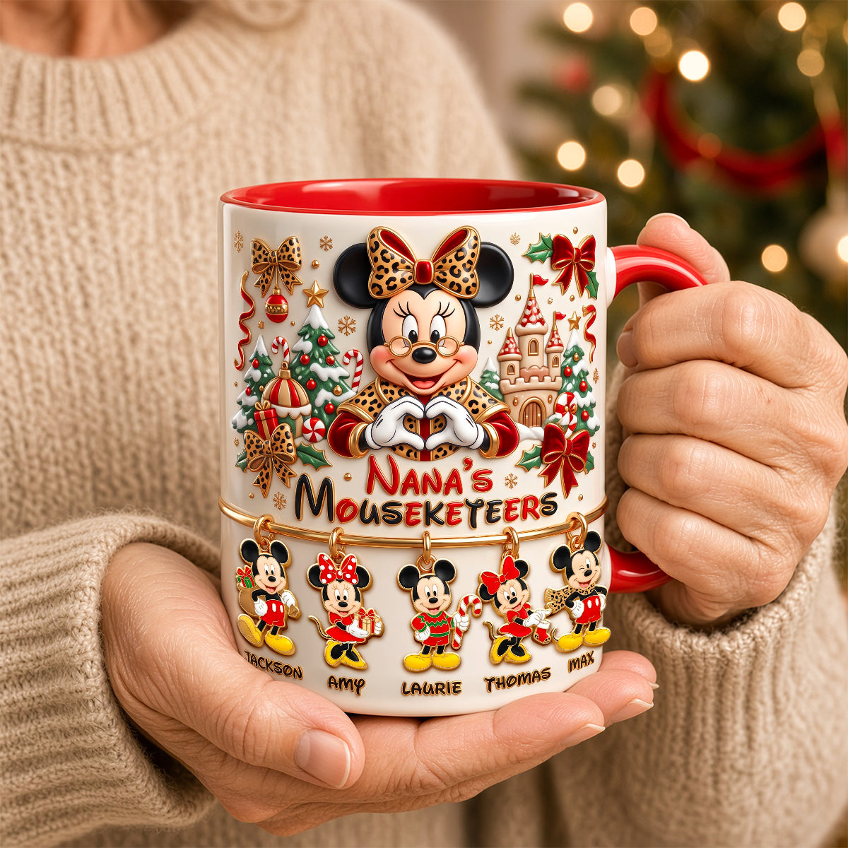 Grandma's Favorite Mouse Accent Mug - Personalized Gifts For Grandma 01nadh081026-Homacus