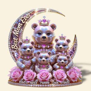 Bear Mom Acrylic Plaque Personalized Gifts For Mom 01TGDT240425-Homacus