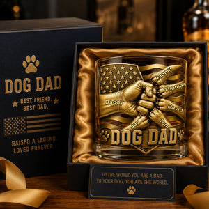 Dog Dad Drinking Glass - Personalized Gifts For Dads 03nalu190526-Homacus