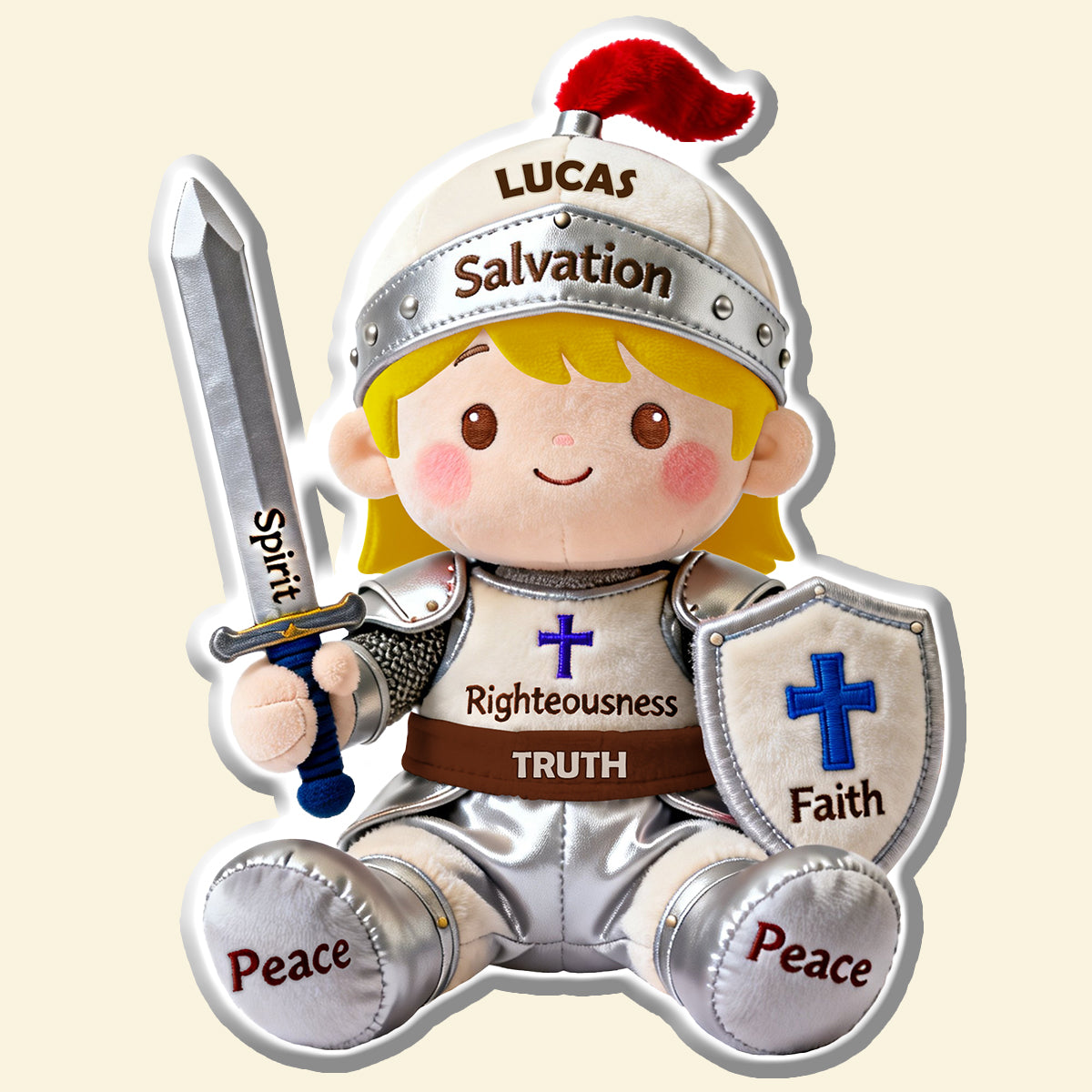 Personalized Gifts For Christian Knights Shaped Pillow 01natn311225-Homacus