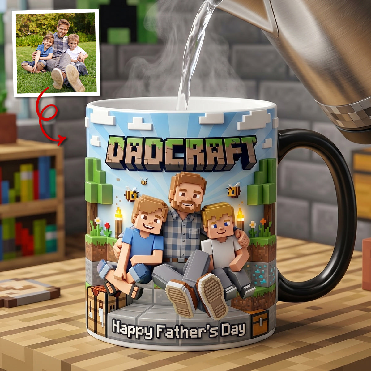 Creative Builder Dad Magic Mug - Personalized Custom Photo Gifts For Dads 01NATN120526-Homacus
