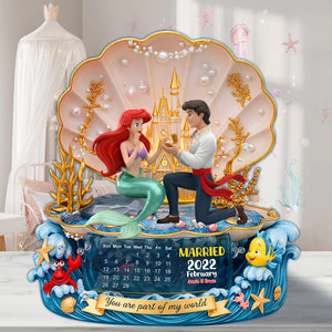 Marriage Proposal On The Beach Acrylic Plaque - Personalized Gifts For Couple 07OHLU200625-Homacus