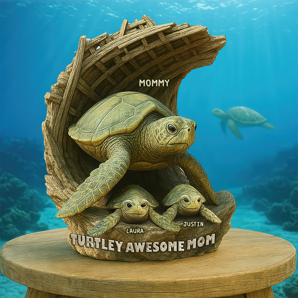 Personalized Gifts For Mom Acrylic Plaque, Turtley Awesome Mother 03tgpu050425-Homacus