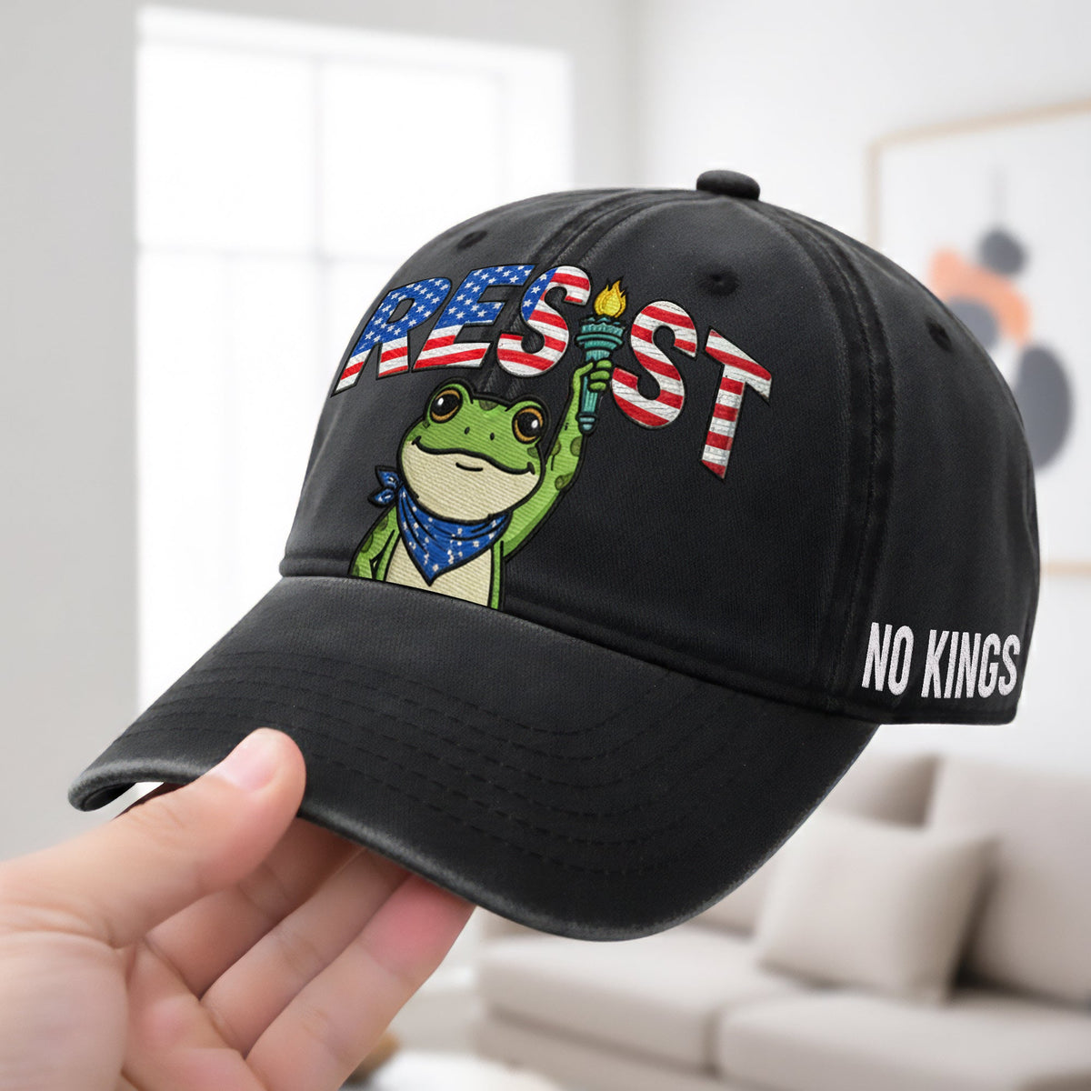 Resist Frog Wash Cap – Stand for Liberty, No Kings 04paqn281025-Homacus