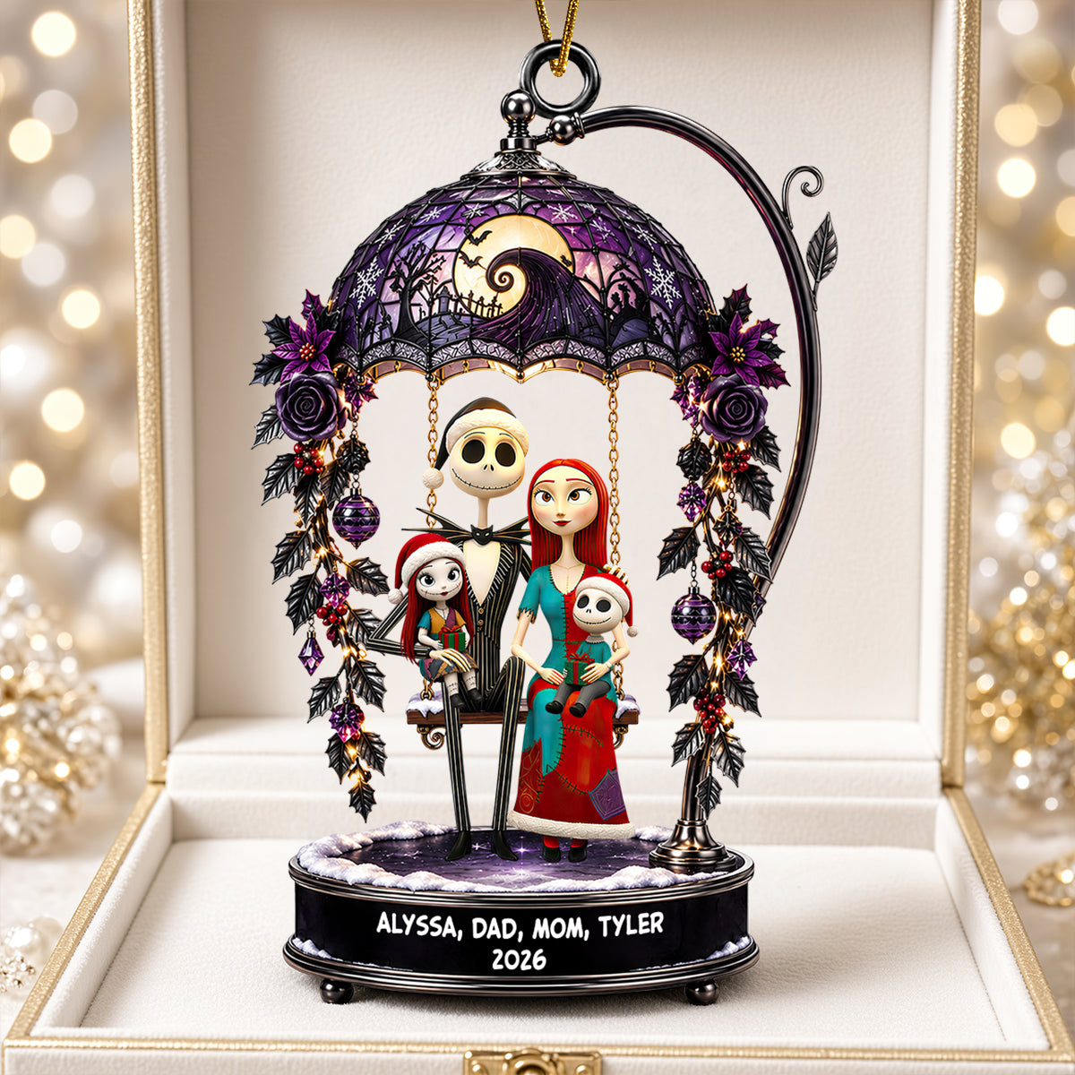 Cute Spooky Family Acrylic Ornament - Personalized Christmas Gifts For Family 02ohdt031026-Homacus