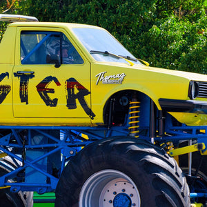 Personalized Gifts For Truck Lover Emblem Monster Truck Decor Custom Emblem-Homacus