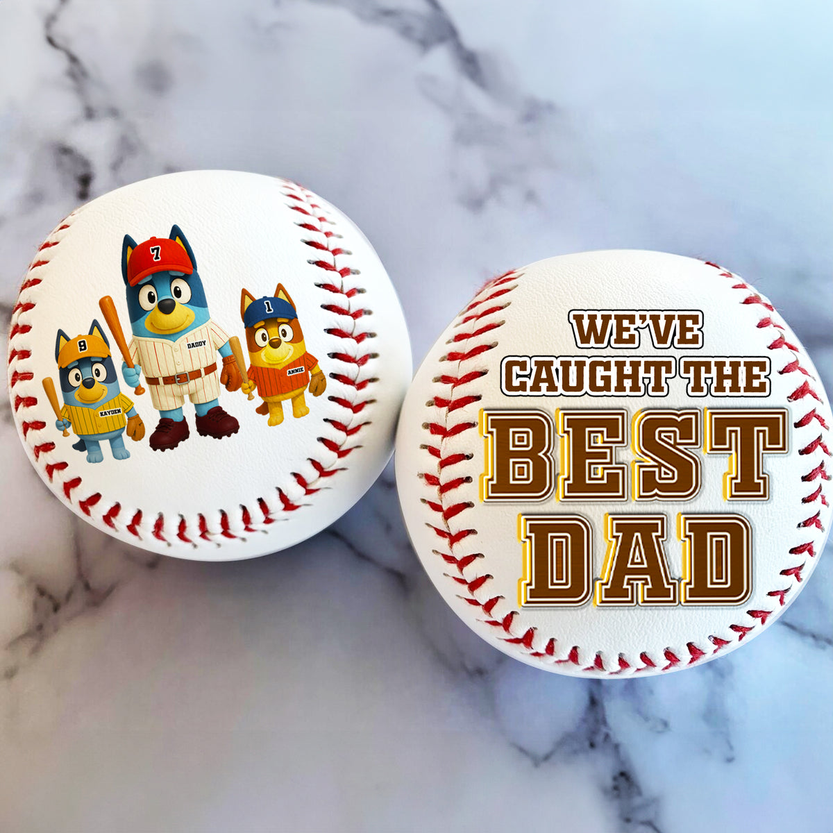 Baseball Dad Baseball - Personalized Gift For Dad 01OHLU090525-Homacus