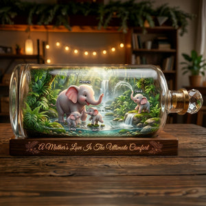 Elephant Family Love Acrylic Plaque - Personalized Mother's Day Gifts 03toqn180426-Homacus