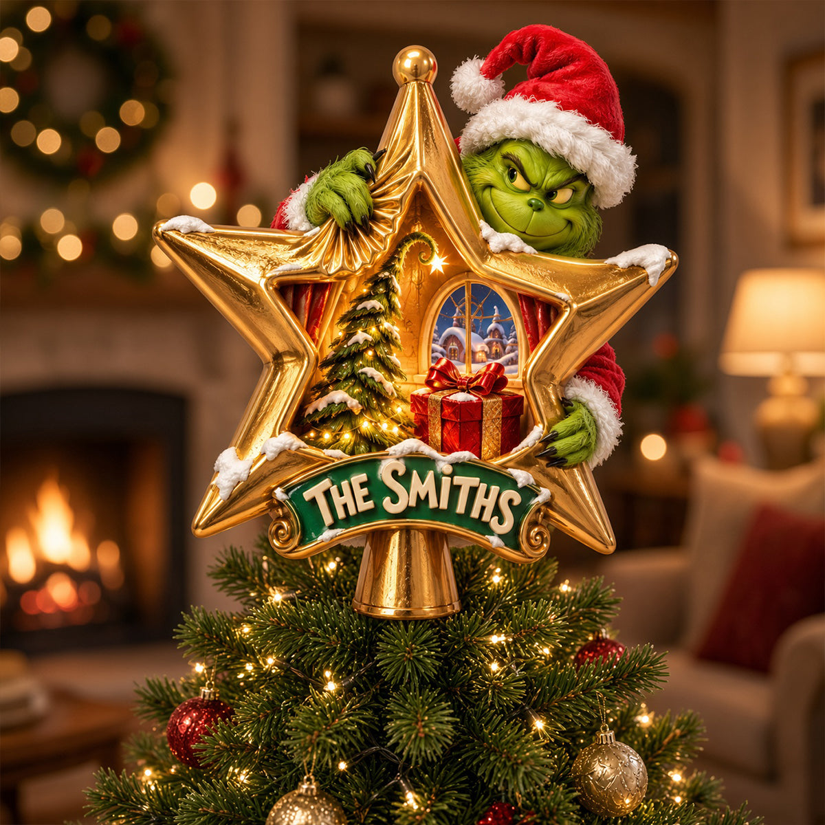 The Star Acrylic Christmas Tree Topper - Personalized Gifts For Family 07hatn211026-Homacus
