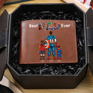 Personalized Gifts For Dad PU Leather Wallet 05QHQN040524PA-Homacus