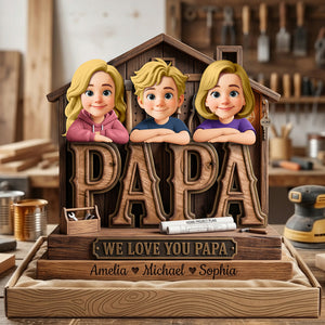 Papa Home Tools Acrylic Plaque - Personalized Gifts For Dads 01pata060526-Homacus