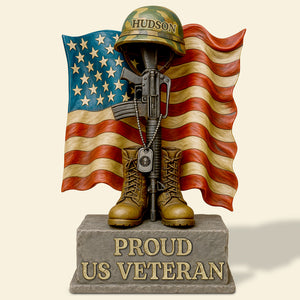 Veteran Dad Acrylic Plaque Personalized Gifts For Dad 01TODT050525-Homacus