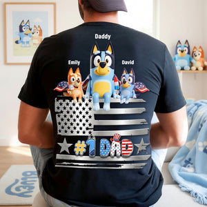 American Dog Dad Shirt - Personalized Gifts For Dads 03QHQN130526-Homacus