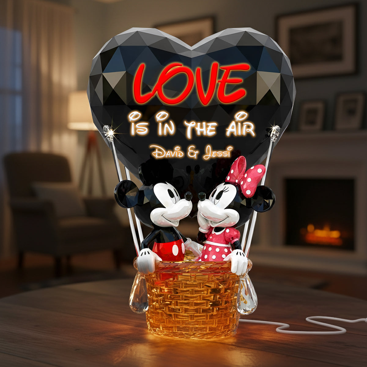 Cute Balloon Couple Light Box - Personalized Gifts For Couple 05tolu161225-Homacus