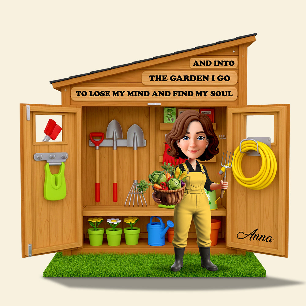 Garden Girl Acrylic Plaque Personalized Gifts For Farmers 03OHDT090625-Homacus