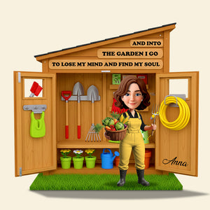 Garden Girl Acrylic Plaque Personalized Gifts For Farmers 03OHDT090625-Homacus