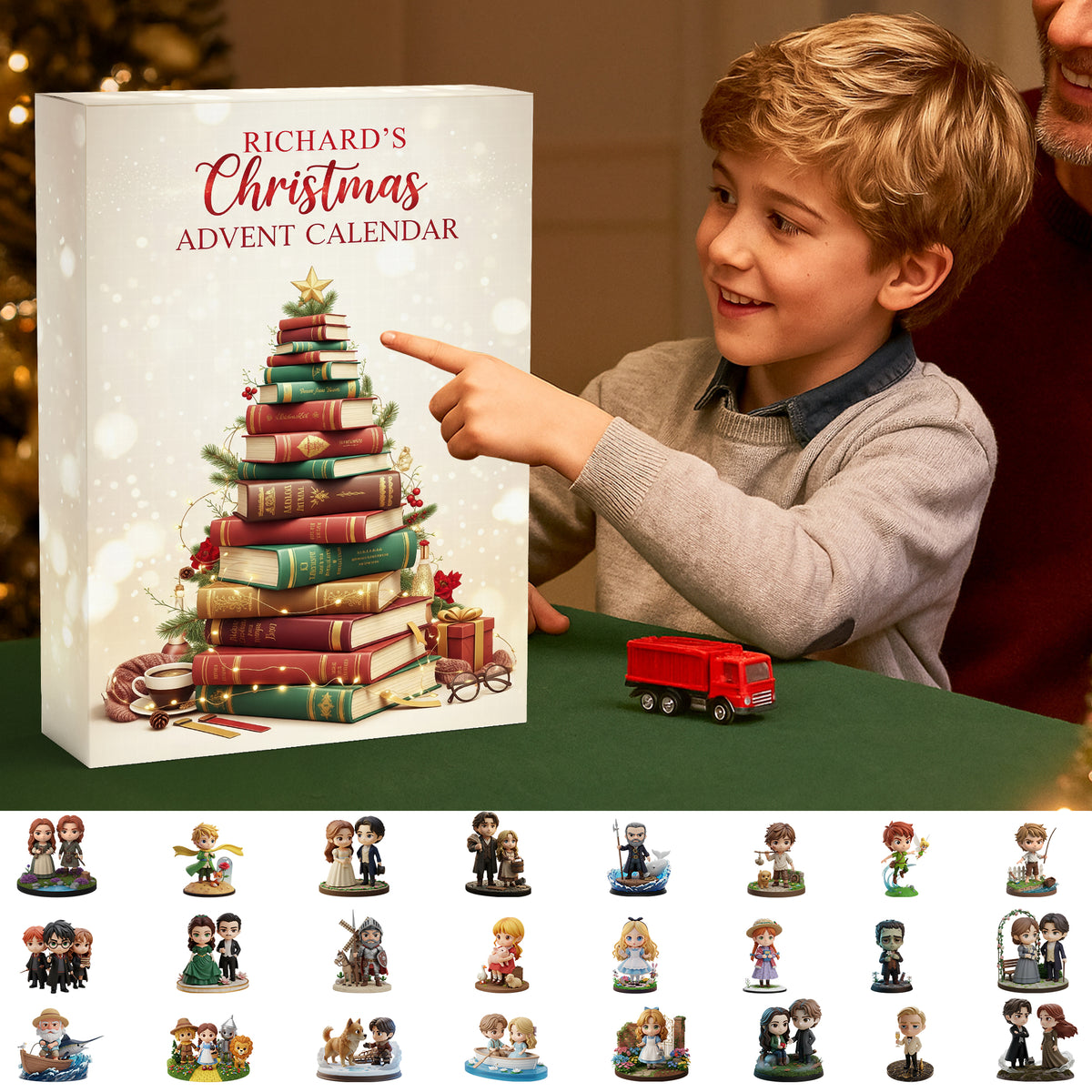 Literary Magic Christmas Advent Calendar – Personalized Gifts For Book Lovers 01pgqn141025-Homacus