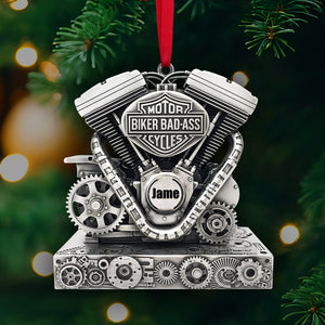 Strong Motorcycle Engine Ornament - Personalized Christmas Gifts For Bikers 02QHLU170925-Homacus