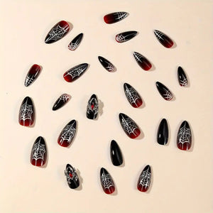 Halloween Gifts For Her Almond Shaped Press-On Nails 01acxx200825-Homacus