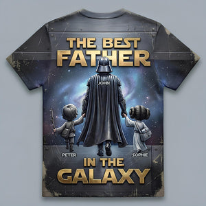 The Best Father In The Galaxy Shirt - Personalized Gifts For Dad 02NADT040426-Homacus