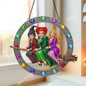 Enchanted Witches Trio Suncatcher - Personalized Gifts For Witch Lovers 04ohtn190825-Homacus