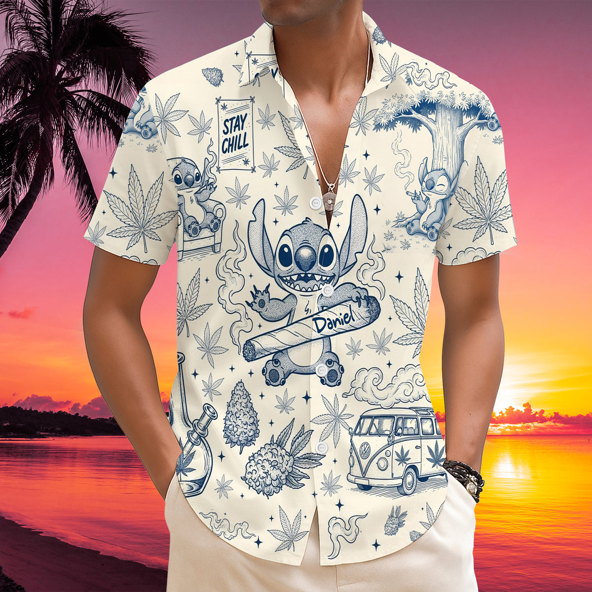 Stay Chill Hawaiian Shirt Personalized Gifts For Stoners 01TOLU140625-Homacus