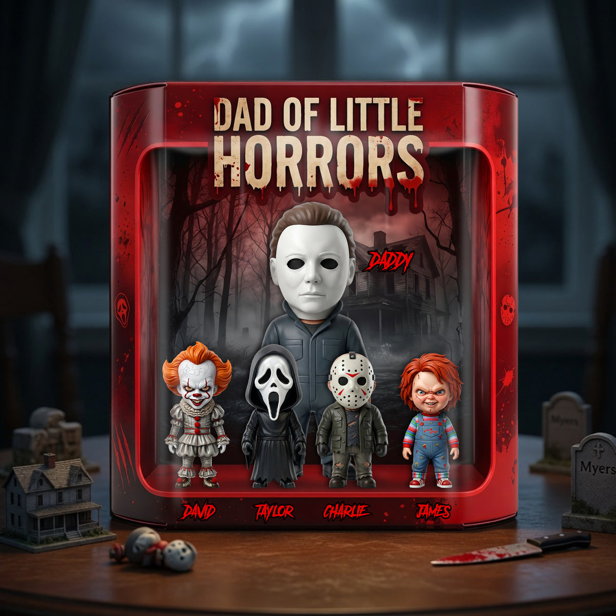Dad Of Little Horrors Acrylic Plaque - Personalized Gifts For Dads 01nalu040526-Homacus