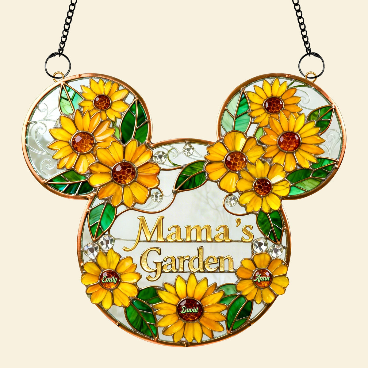 Sunflower Suncatcher Ornament - Personalized Gifts For Mother's Day 04TOQN230226-Homacus