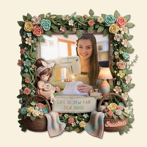 Sewing Girl Custom Photo Fridge Magnet - Personalized Gifts For Sewing Lovers 04pata261125-Homacus