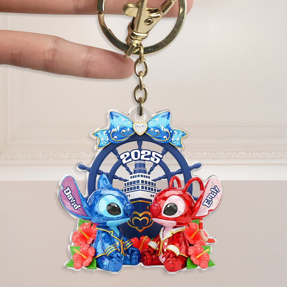 Cruise Ship Couple Acrylic Keychain - Personalized Gifts For Couples 07NAPU280525-Homacus