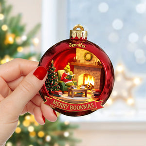 Merry Bookmas Christmas Ornament - Personalized Gifts For Book Lovers 04pgqn190825-Homacus