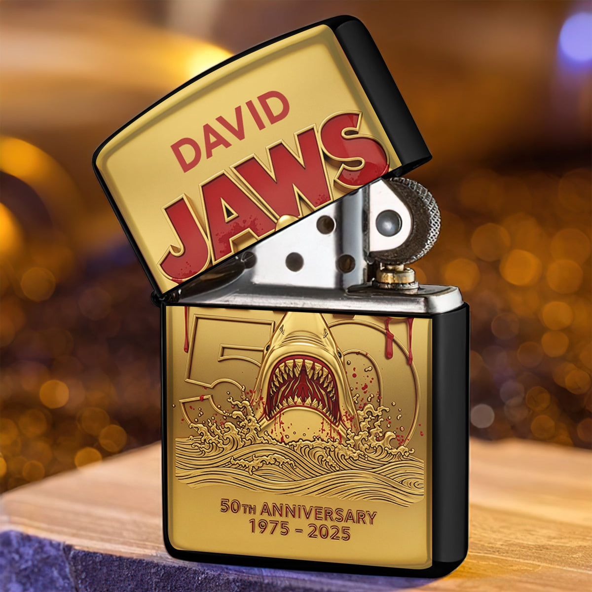 Shark and 50th Anniversary - Personalized Lighter-Homacus