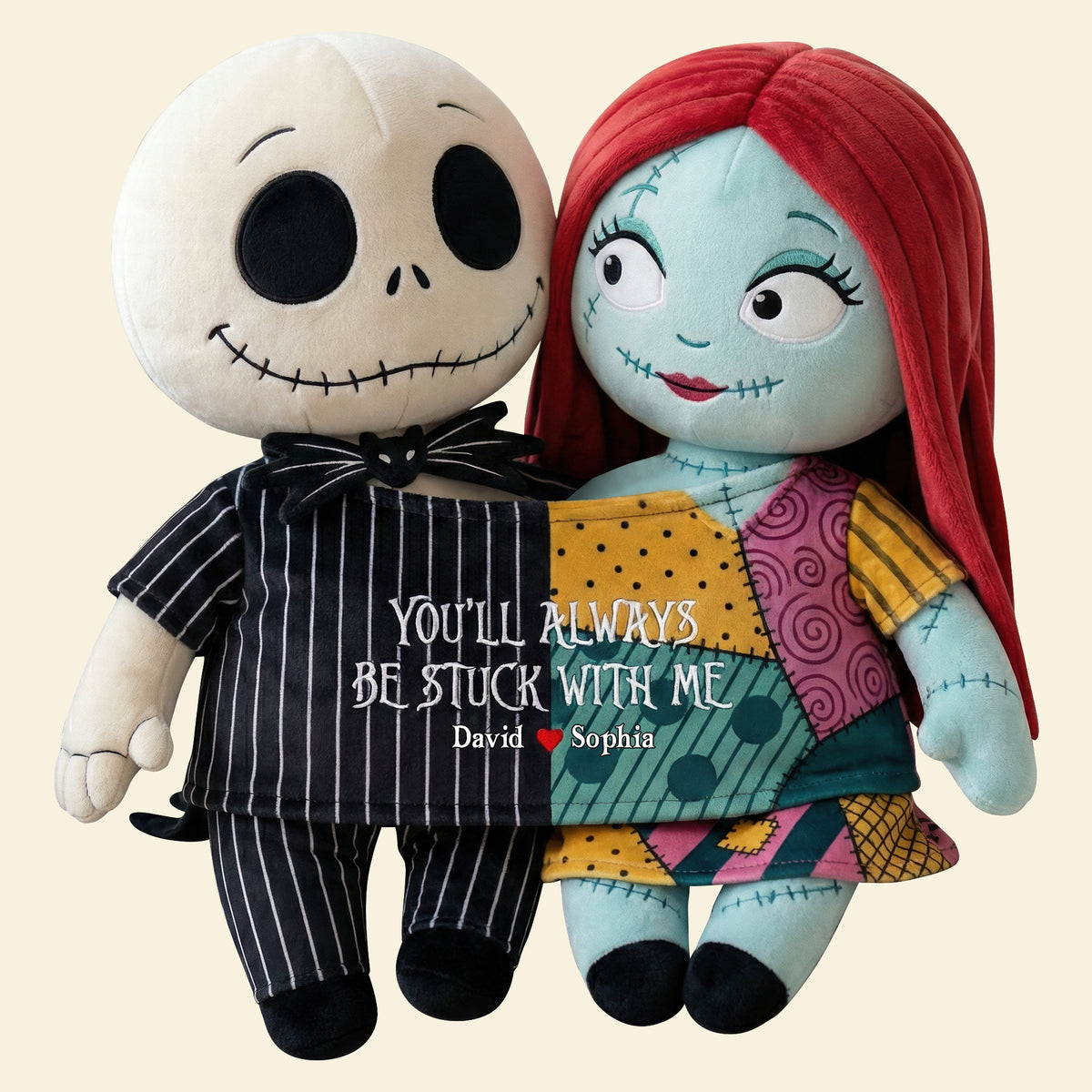 Spooky Cute Couple Custom Shape Pillow – Personalized Gifts for Couples 04qhqn251125