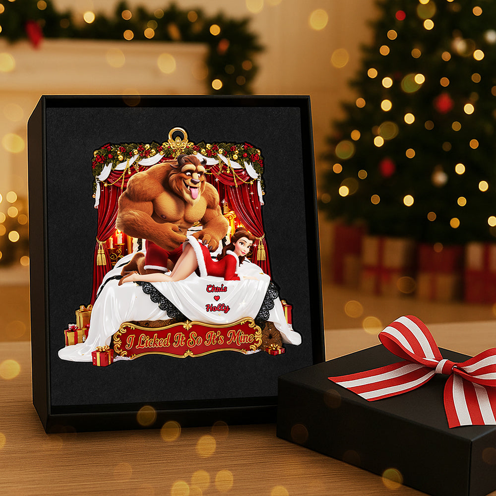 Personalized Gifts For Christmas, Naughty Couple Acrylic Ornament 01nata220925-Homacus