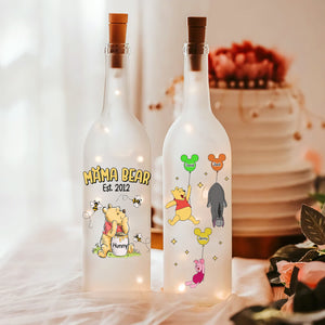 Mama Bear Bottle Lamp - Personalized Gifts For Mom 01hutn140225-Homacus