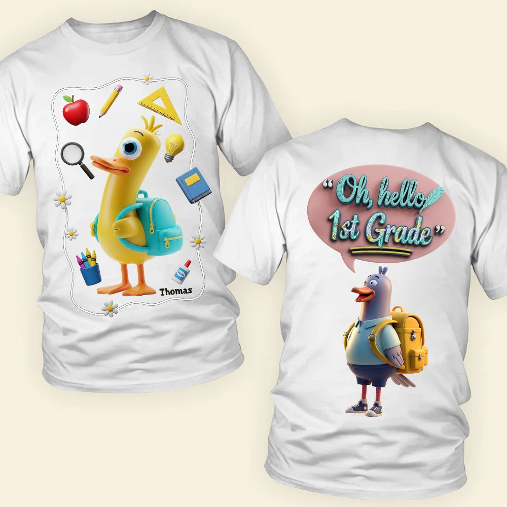Duck & Bird Grade Level Kid Shirt - Personalized Gifts For Kid 06OHDT160725-Homacus