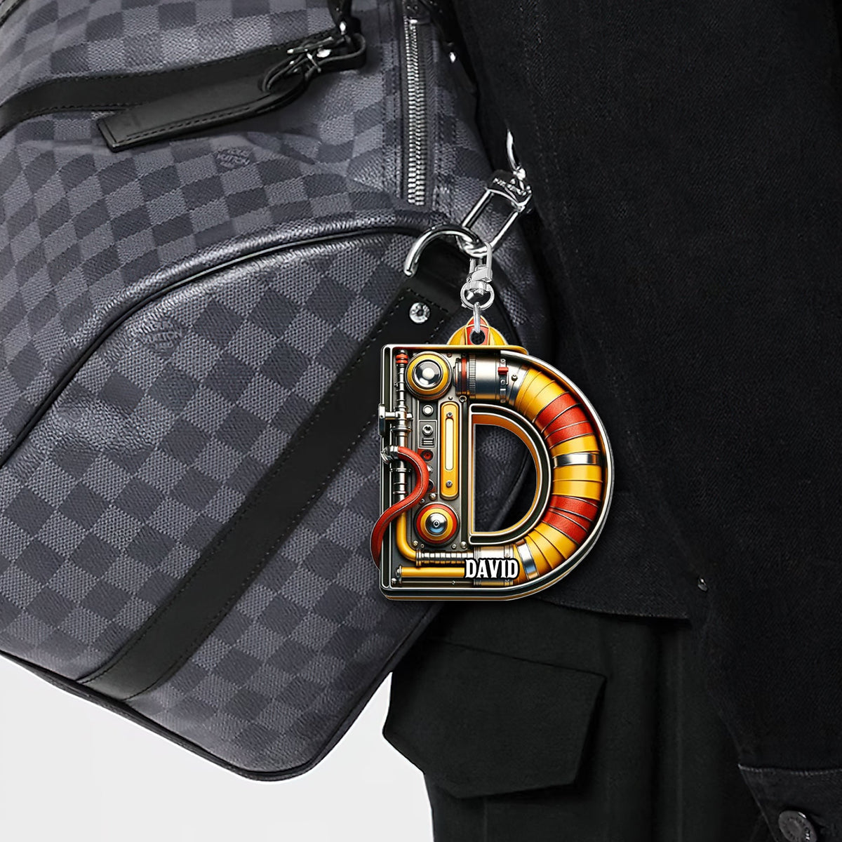 Custom Alphabet Letter Gifts For Fire Truck Lovers Keychain 03xqtn060225-Homacus