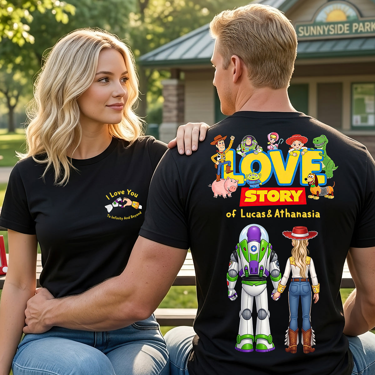 Our Love Story Shirt - Personalized Gifts For Couple 01HUDT220626-Homacus