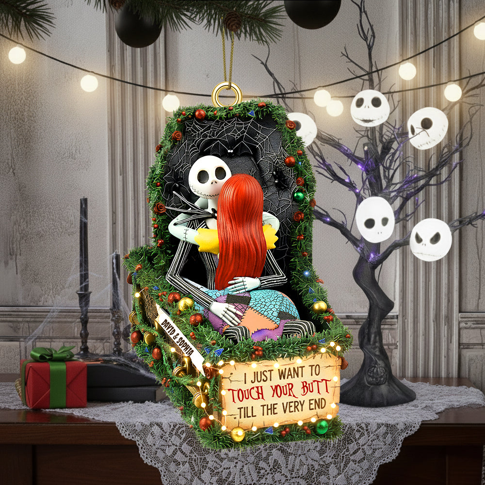 Deathly Love Christmas Ornament, Personalized Gifts For Couple 02qhtn100925-Homacus