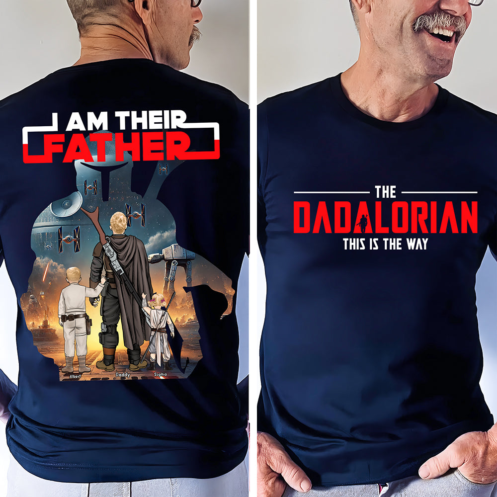 The Galaxy Dad Shirt - Personalized Gifts For Father 05XQQN020525HHHG-Homacus