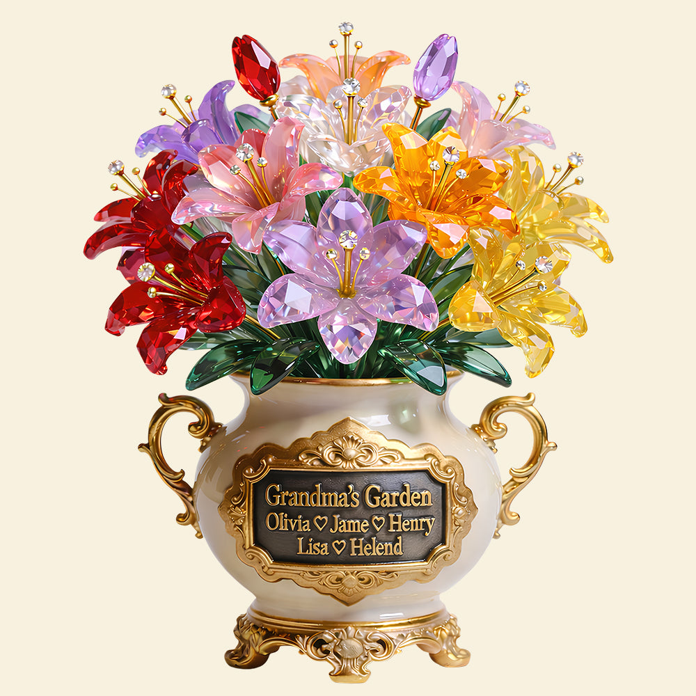Grandma's Garden Acrylic Plaque Personalized Mother's Day Gifts 03TYDT130326-Homacus