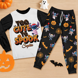 Spooky Cartoon Pajama Set - Personalized Halloween Gifts For Horror Lovers 01pgqn210825-Homacus