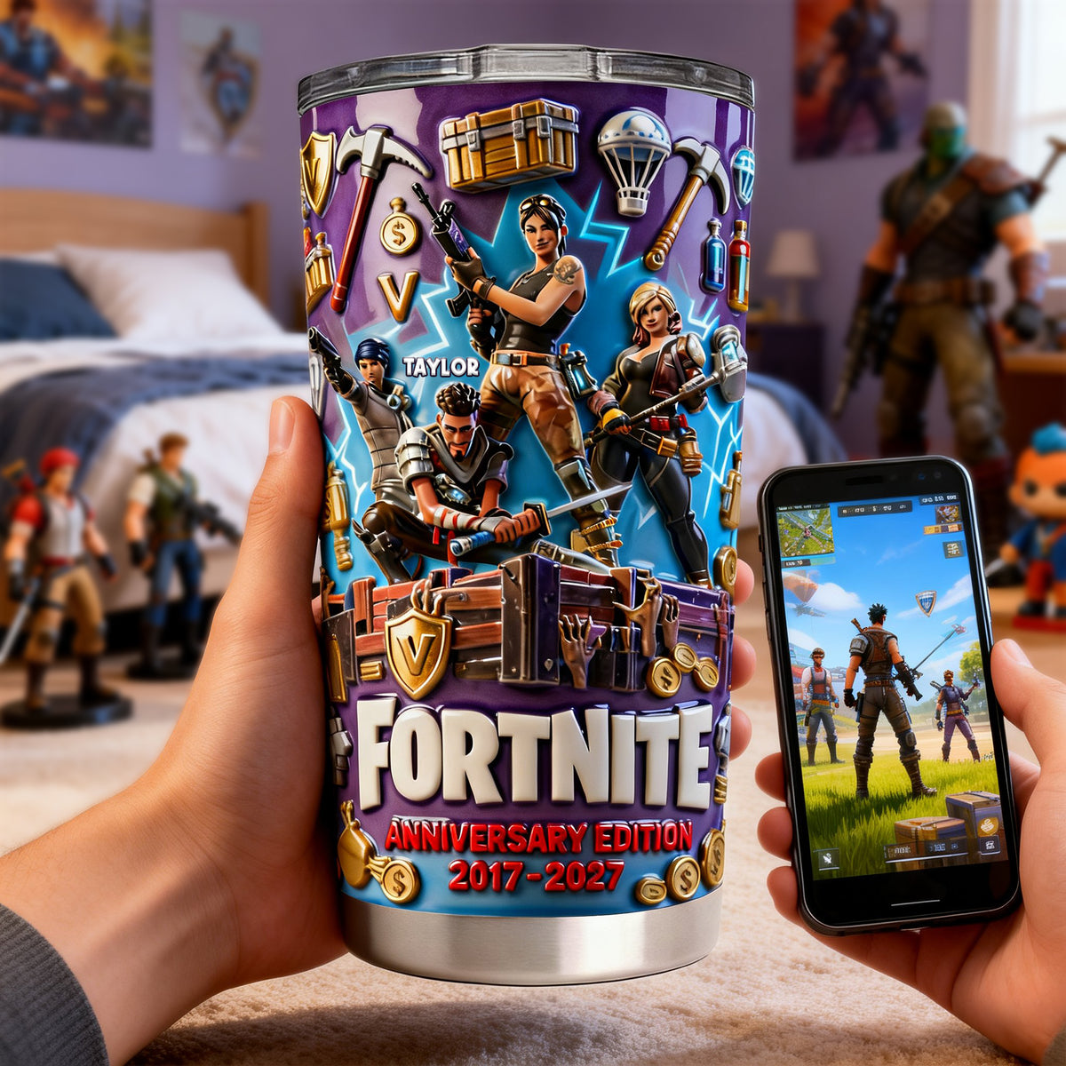 Battle Royale Anniversary Edition Tumbler - Personalized Gift For Gamer 01NALU110226-Homacus