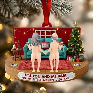 Couple Forever Christmas Ornament Personalized Gifts For Couple 02NADT241025-Homacus