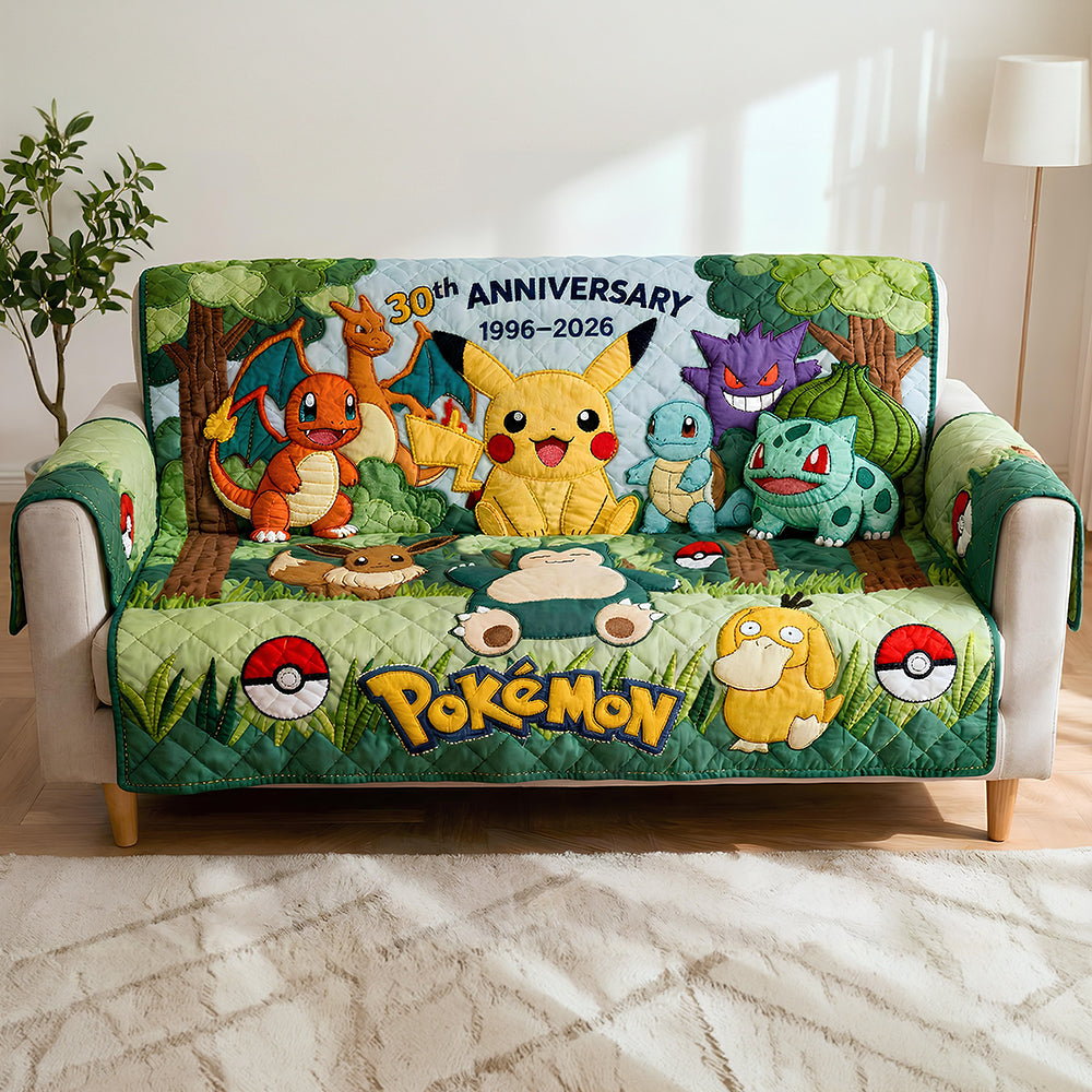30-Year Celebration - Quilted Sofa Cover Anniversary Gifts 02QHDT100226-Homacus
