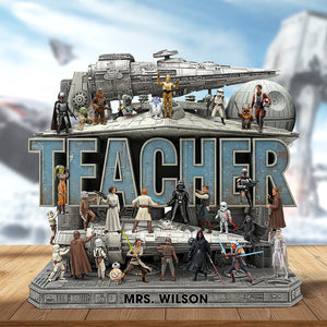 Personalized Gifts For Teacher Acrylic Plaque, Best Teacher In The Galaxy 05QHQN260525-Homacus
