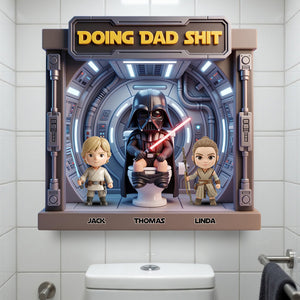 Funny Dad Squad Metal Sign - Personalized Gifts For Dad 04NADT250526-Homacus