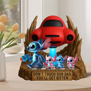 Blue Monster Acrylic Plaque - Personalized Gifts For Dad 03tgqn150525-Homacus