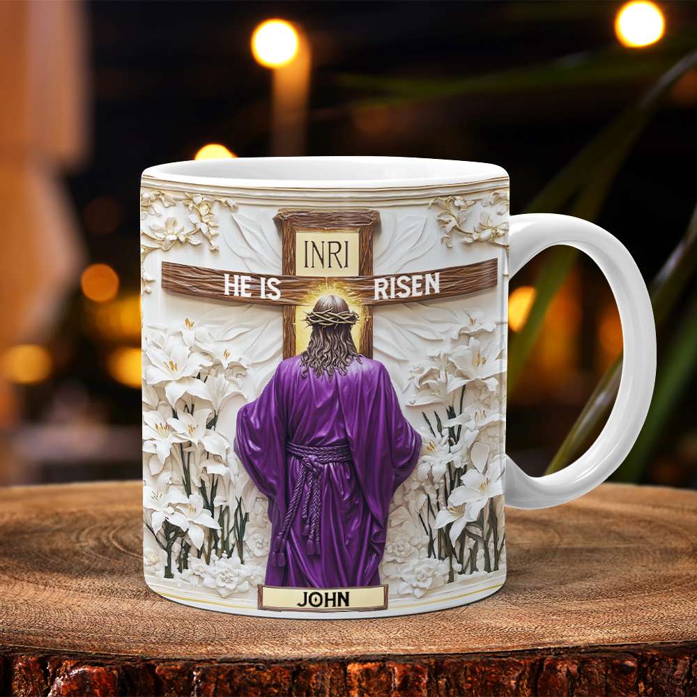 Personalized Gifts For Christian Coffee Mug, He Is Risen 01TGMH190225-Homacus