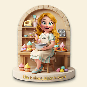Sweet Baking Girl Fridge Magnet - Personalized Gift For Bakers 01PGTA061225-Homacus